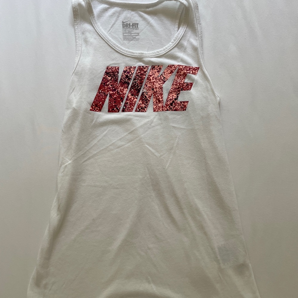 White Nike Tank Top